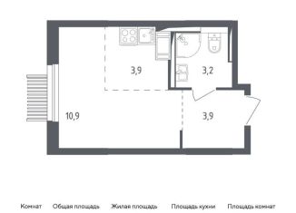 Продается квартира студия, 21.9 м2, Московская область, жилой комплекс Мытищи Парк, к4