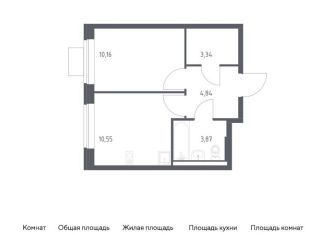 Продажа однокомнатной квартиры, 32.8 м2, поселение Рязановское, жилой комплекс Подольские Кварталы, к3