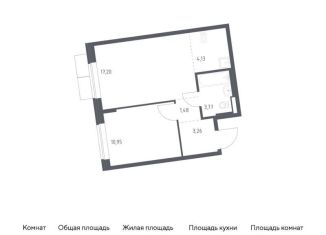 Продаю однокомнатную квартиру, 40.8 м2, Москва, жилой комплекс Подольские Кварталы, к2