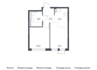Продаю 1-комнатную квартиру, 32.8 м2, Москва, жилой комплекс Остафьево, к16