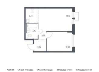 Продам 2-комнатную квартиру, 40.8 м2, Московская область
