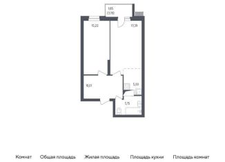 Продаю двухкомнатную квартиру, 54.6 м2, посёлок Жилино-1, жилой комплекс Егорово Парк, к2