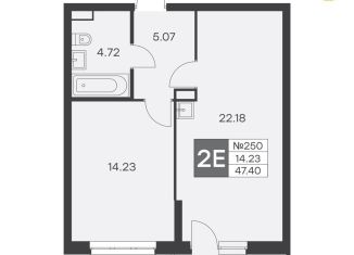 Продажа 1-комнатной квартиры, 47.4 м2, Екатеринбург, улица Громова, 26, метро Чкаловская