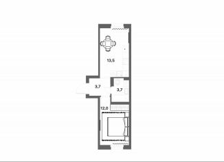 Продажа однокомнатной квартиры, 32.9 м2, деревня Новое Девяткино