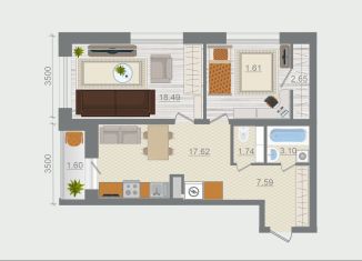 Продажа 2-комнатной квартиры, 63.6 м2, деревня Разбегаево, квартал Эко Гармония, 5