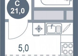 Продается квартира студия, 21 м2, Котельники, микрорайон Новые Котельники, 11