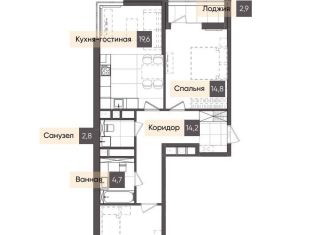 Продаю 2-ком. квартиру, 73.3 м2, Калуга