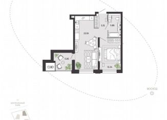 Продам 1-комнатную квартиру, 54.7 м2, Тула, улица Фридриха Энгельса, 70А, Советский территориальный округ