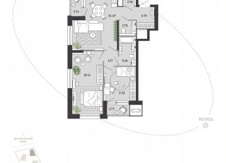 Продаю 2-комнатную квартиру, 81.3 м2, Тула, улица Фридриха Энгельса, 70А, Советский территориальный округ