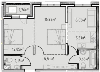 Продаю 2-комнатную квартиру, 59.9 м2, Иркутск, улица Сибирских Партизан, 1А/1