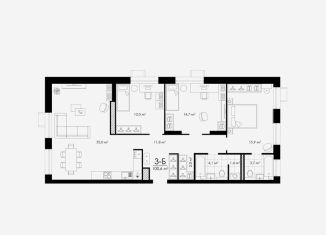 Продам трехкомнатную квартиру, 100.6 м2, Астрахань, улица Бехтерева, 12/4, ЖК Атмосфера