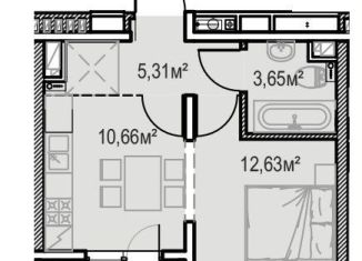 Продаю однокомнатную квартиру, 35.3 м2, Иркутск, улица Сибирских Партизан, 1А/1