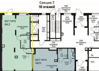 Продаю торговую площадь, 153.3 м2, деревня Середнево, жилой комплекс Цветочные Поляны Экопарк, к6