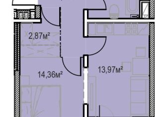 Продажа 1-ком. квартиры, 45.3 м2, Иркутск, улица Сибирских Партизан, 1А/1