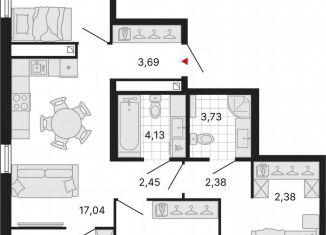 Продаю 4-ком. квартиру, 77.8 м2, Екатеринбург
