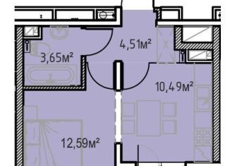 Продаю 1-комнатную квартиру, 34.3 м2, Иркутск, улица Сибирских Партизан, 1А/1
