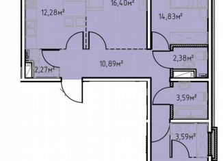 Продается 3-комнатная квартира, 83.2 м2, Иркутск, улица Сибирских Партизан, 1А/1