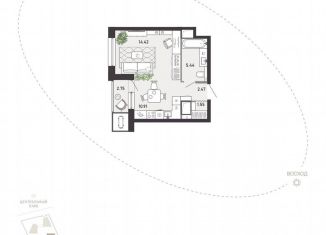 Квартира на продажу студия, 37.5 м2, Тула, улица Фридриха Энгельса, 70А