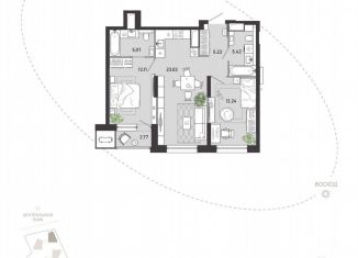 2-ком. квартира на продажу, 67.9 м2, Тула, улица Фридриха Энгельса, 70А, Советский территориальный округ