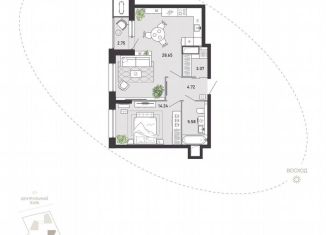 Продаю 1-ком. квартиру, 59 м2, Тула, улица Фридриха Энгельса, 70А