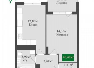 Продаю 1-ком. квартиру, 40.4 м2, Феодосия