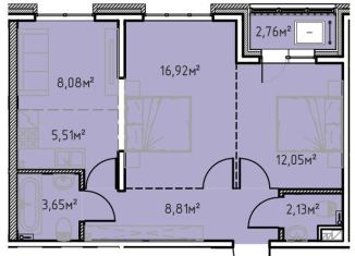 Продается 2-комнатная квартира, 59.9 м2, Иркутск, улица Сибирских Партизан, 1А/1