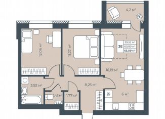Продажа трехкомнатной квартиры, 65.1 м2, Выкса