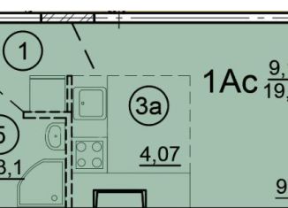 Продажа квартиры студии, 19.4 м2, Ярославль, Дядьковская улица, 16А