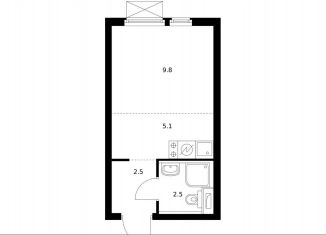 Продам квартиру студию, 19.9 м2, Котельники, ЖК Белая Дача Парк