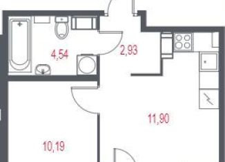 Продажа однокомнатной квартиры, 31.2 м2, Пушкин