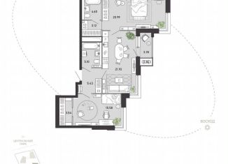 Продажа 2-ком. квартиры, 84.5 м2, Тула, Советский территориальный округ, улица Фридриха Энгельса, 70А