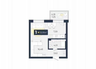 Продажа 1-комнатной квартиры, 33 м2, Красноярский край, Ореховая улица, 6