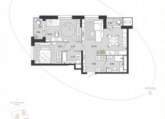 Продажа 2-ком. квартиры, 83.3 м2, Тула, Советский территориальный округ, улица Фридриха Энгельса, 70А