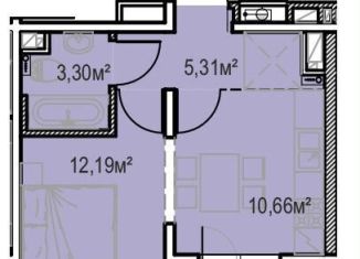 Продам однокомнатную квартиру, 34.5 м2, Иркутск, улица Сибирских Партизан, 1А/1