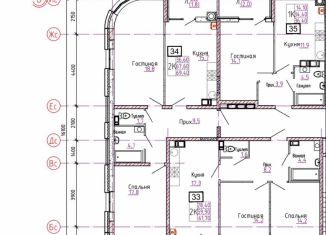 Продам 2-ком. квартиру, 69.4 м2, Ростов-на-Дону, Кировский район, Левобережная улица, 6/6с9