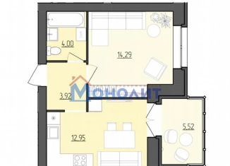 Продаю 2-ком. квартиру, 73.8 м2, Ярославль, посёлок Парижская Коммуна, 12