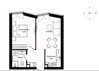 Продажа однокомнатной квартиры, 41.8 м2, Москва, 4-я улица Марьиной Рощи, 12к2, 4-я улица Марьиной Рощи