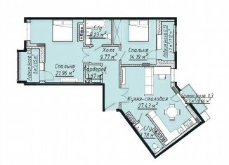 Продаю 2-комнатную квартиру, 89.3 м2, Татарстан, улица Урицкого, 1