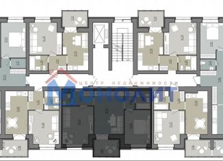 Двухкомнатная квартира на продажу, 62.5 м2, Ярославль, посёлок Парижская Коммуна, 12