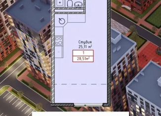 Продается квартира студия, 28.5 м2, Махачкала, улица Даганова, 139