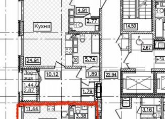 Продается 1-комнатная квартира, 32.3 м2, Санкт-Петербург, проспект Маршала Блюхера, 3к1, Калининский район