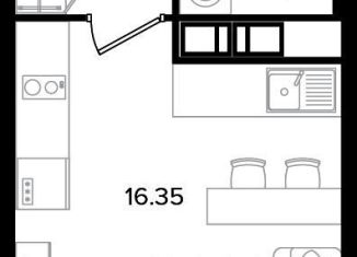 Продаю квартиру студию, 27 м2, Санкт-Петербург, Невский район, Октябрьская набережная, 86к2