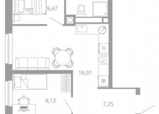 Продаю 3-комнатную квартиру, 63.4 м2, Астрахань, Советский район, улица Николая Островского, 148/1