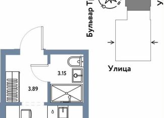 Продается квартира студия, 20.8 м2, Тюмень