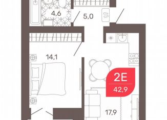 Продается 2-ком. квартира, 42.9 м2, Чита