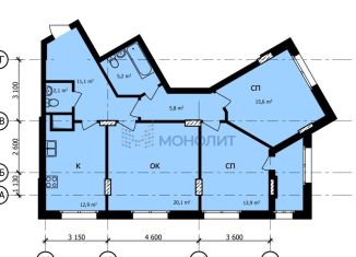Продается 3-комнатная квартира, 91.4 м2, Нижний Новгород, Нижегородский район, улица Владимира Высоцкого, 1