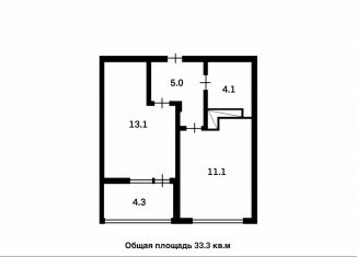 Продаю 1-комнатную квартиру, 33.4 м2, Горячий Ключ, улица Кириченко, 7