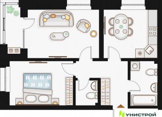 Продам двухкомнатную квартиру, 55.4 м2, Татарстан