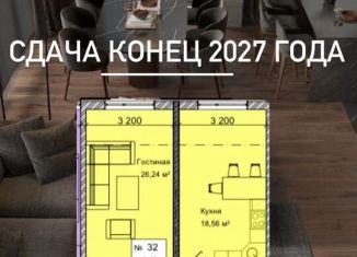 Однокомнатная квартира на продажу, 58 м2, Махачкала, улица Примакова, 20, Ленинский внутригородской район