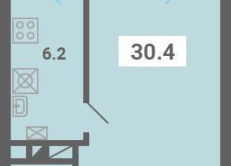 Однокомнатная квартира на продажу, 30.4 м2, поселок Мещерино, улица 4-й квартал, 21